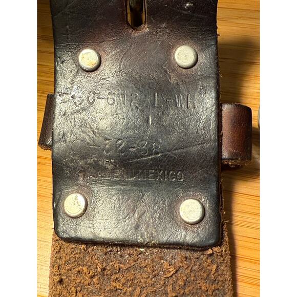 Vintage GE Leather Utility Tool Belt Made in Mexico CC-526-GE Weyerhaeuser Belt - Picture 14 of 14